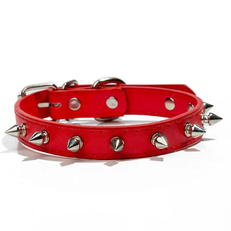 Collier pique pour chien rouge