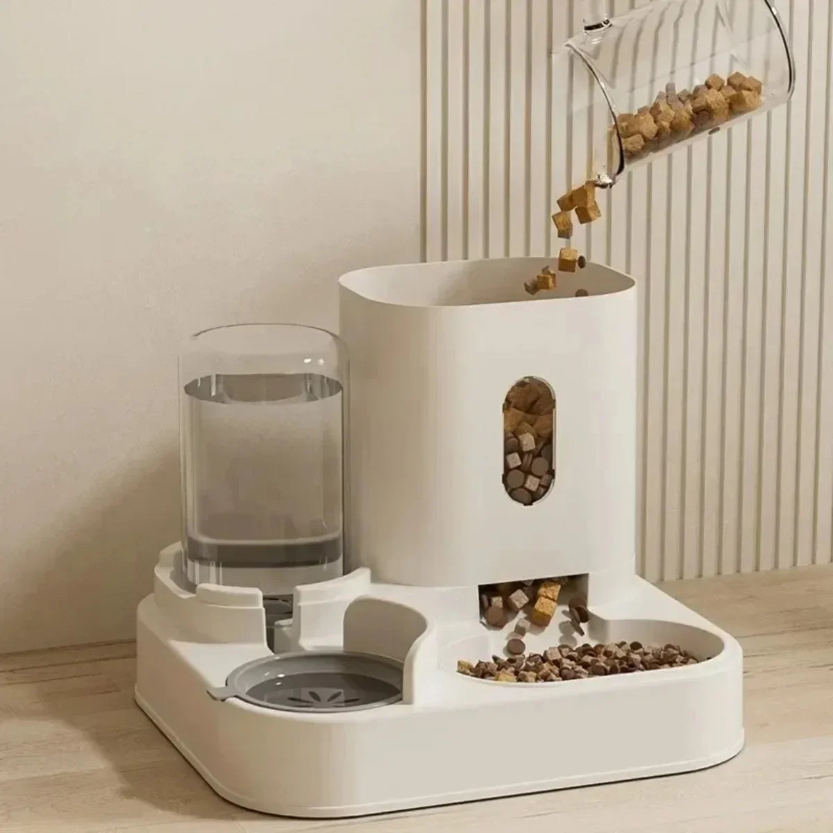 Distributeur de Croquettes pour Chien et Réservoir d'Eau
